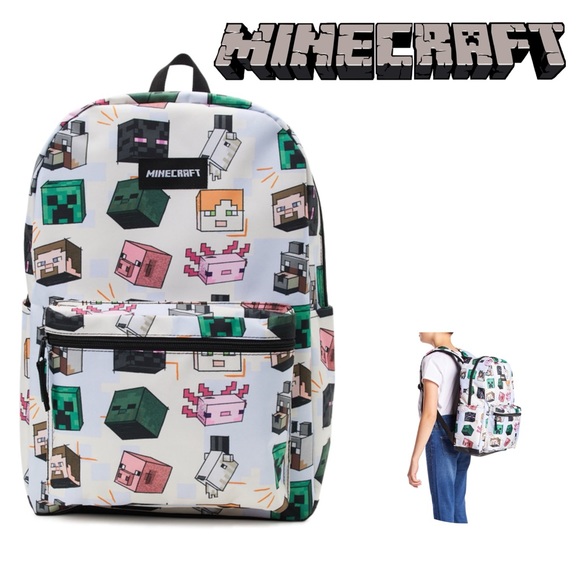 Bioworld Minecraft Creeper Set 3 Pezzi: Zaino, Bottiglia E Cappello A Secchiello Per Bambini (Verde) - 4